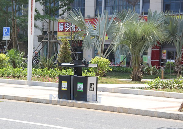 【广西项目】南宁市市政垃圾桶顺利投入生产！