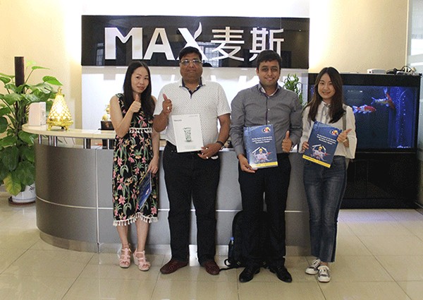 客户见证/印度客商Ankush参观麦斯！