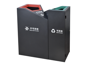 烤漆分类果皮箱